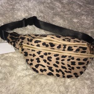Leopard print fanny pack